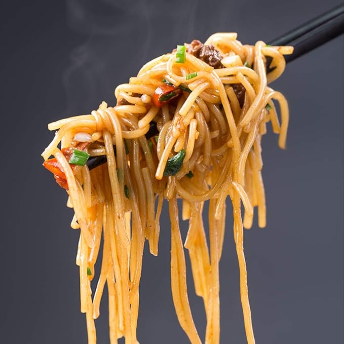 5 Pairs Fiberglass Chopsticks, GLAMFIELDS Reusable Japanese Chinese Chop sticks Dishwasher Safe, Non-slip, 9 1/2 inches - Black with Multi-purpose Drawstring Bag Carrying Case