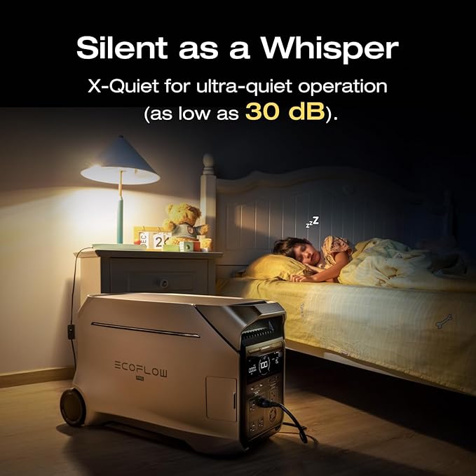 EF ECOFLOW 7696Wh Portable Power Station: DELTA Pro 3 with DELTA Pro Extra Battery, 120/240V 4000W AC Output, Solar Generator for Home Use, Camping, Emergencies, Power Outages, RVs