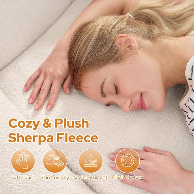 HABUTWAY Inflatable Bean Bag Chairs for Adult Blow up Chair Portable Inflatable Bean Bag Couch w/Electric Air Pump,Handle & Side Pocket for Movie Night Reading Gaming Living Room - Beige