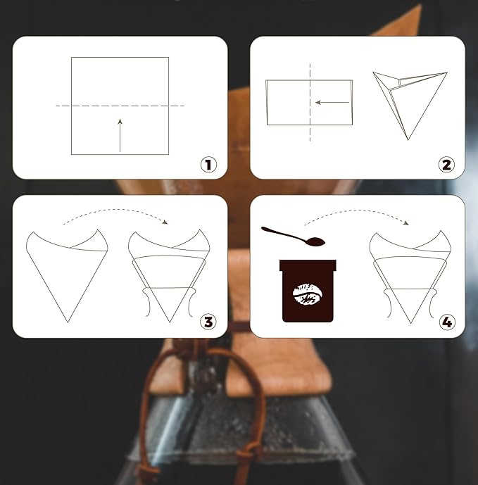 AGOGO Pour Over Coffee Maker Set Glass Coffee Maker with 50pcs Filter Paper -for Home, Office, Camping, Cafes - Easy Clean Coffee Dripper Set (Rag&Brush Included) (8 Cup/28 oz)