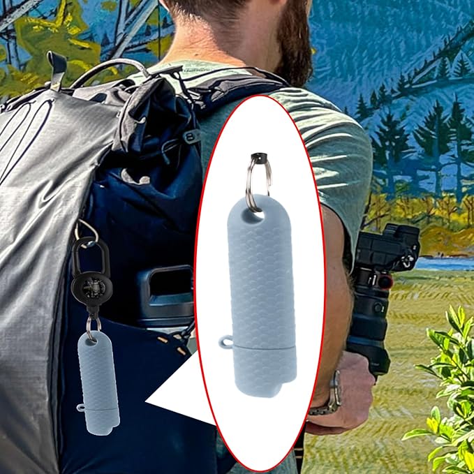 5 Pcs Waterproof Lighter Case Cover Holder for BIC Regular Lighters Sleeve Type J6 Outdoor Survival Multipurpose Seal Lighter Pouchfor Hiking and Camping (Light Blue, 5)