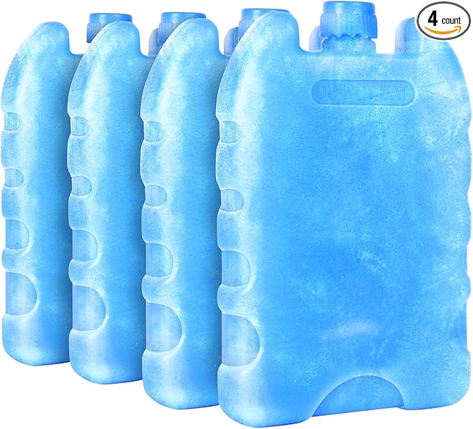 4/8 Pack Ice Packs for Lunch Boxes & Coolers, Slim Reusable Lunchbox Cooler for Women, Quick Freeze Space Saving Freezer Icepack, Long-Lasting Picnic Accessories Small Cold Pack, Travel Essentials