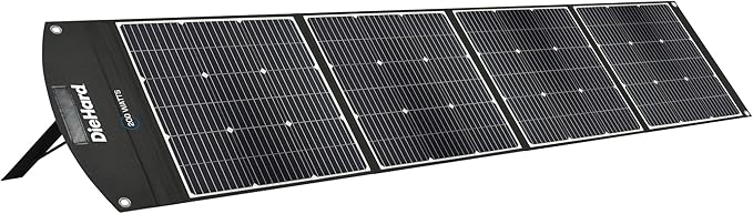 DieHard Solar Panel, 200-Watt, Foldable, Flexible, Lightweight, Portable - Designed for use with DieHard Portable Power Stations
