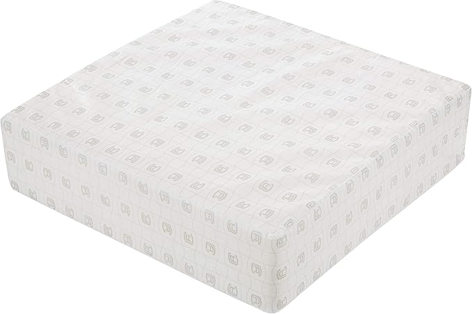 Classic Accessories Ravenna Water-Resistant 23 x 23 x 5 Inch Square Patio Seat Cushion Slip Cover & Foam, Espresso, Lounge Chair Cushion