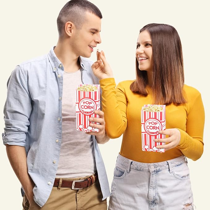 402 Pcs Popcorn Bags with Popcorn Scoop and Salt Shaker,1 oz Small Pop Corn Bags Popcorn Bags Individual Servings for Popcorn Machine Supplies Party Movie Night Theater