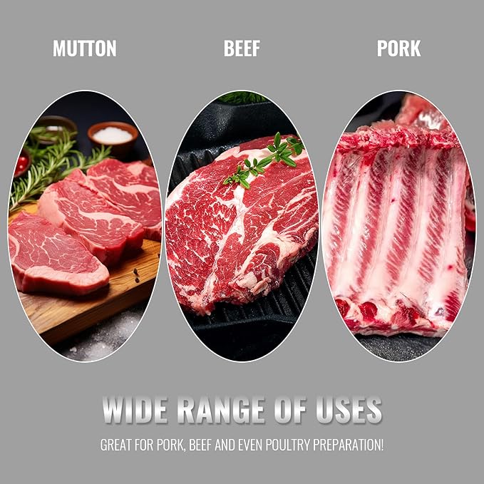 Rib Prep Tool Pro, BBQ Rib Skinner, Stainless Steel Rib Membrane Remover Tool, Ergonomic Design for Effortless BBQ Rib Preparation ﻿ (2pc)