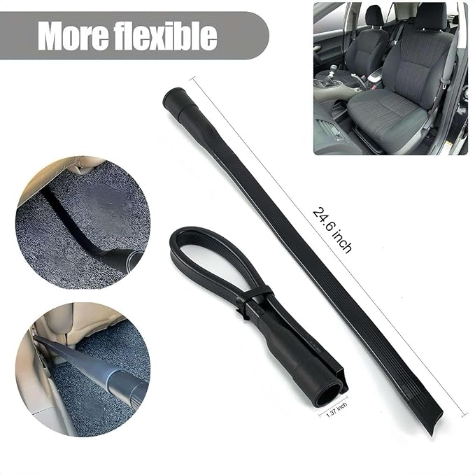 13-Piece 1 1/4 Inch Shop Vac Attachments Cleaning Kit With Vacuum Floor Brush/Dryer Lint Vac Attachment/Flexible Crevice Tool (Hose Adapters for 1 1/4" to 2 1/2"Hoses)