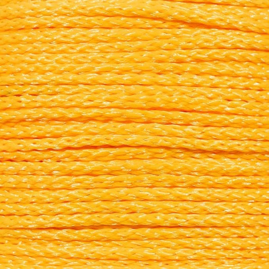 Hollow Braid Polypropylene Rope (1/4 Inch, 100 Feet, Yellow) - Barrier Rope - Trail Marking, Crowd Control, Golf Courses