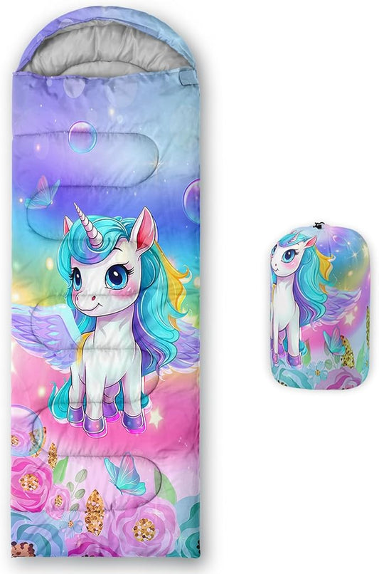 Camping Sleeping Bags Warm & Cool Weather Waterproof Backpacking Sleeping Bag All Seasons Camping, for Adult Kids Boy Girls Camping Gear Equipment, Traveling