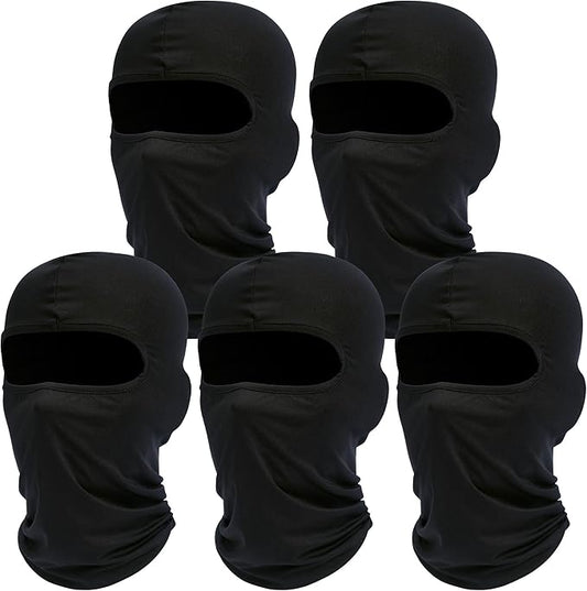 Balaclava Ski Mask, 5 Pack Neck Gaiter Motorcycle Scarf Summer Cooling UV Protector Men/Women