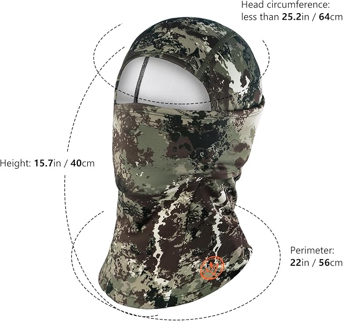 BASSDASH Winter Balaclava Fleece Ski Mask Ninja Hood Neck Warmer Fishing Hunting