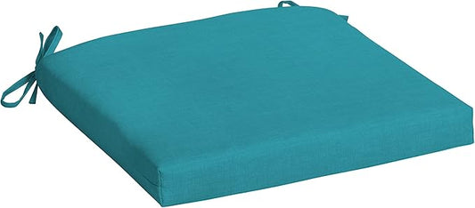 Arden Indoor/Outdoor Seat or Rocking Chair Cushion, 19 x 18, Water Repellent, Rain Proof, Fade Resistant Cushion for Rocking or Dining Chairs Lake Blue Leala