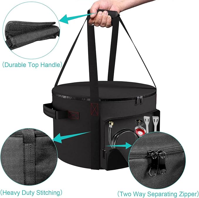 Carrying Bag for Outland Firebowl 863 Outdoor Portable Propane Fire Pit Carrying Bag for Firebowl 864 Water-Resistant 21 Inch Gas Fire Pit Carry Bag for Outland Fire Bowl