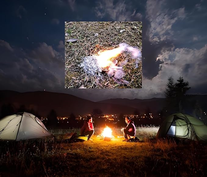 eGreen Magnesium Shavings – 10/15/20/25 Bag Fire Starter Packs – 99% Pure Magnesium for Camping, Hiking, Emergency, Survival Kits – Lightweight & Quick Ignition for Wet Conditions (25 x Mg)