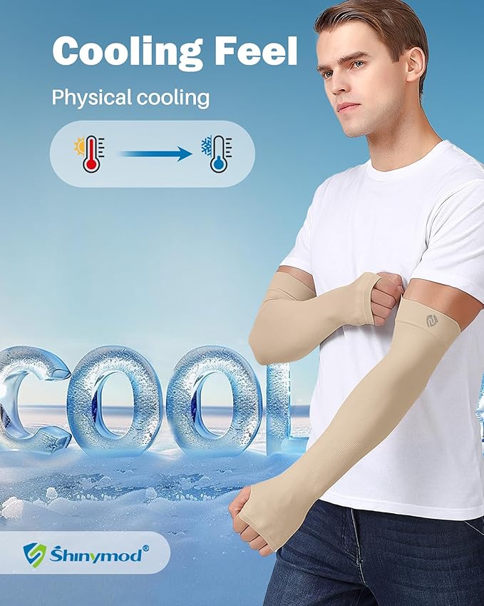 Arm Sleeves for Men Women UV Sun Protection Compression Arm Warmer Tattoo Cover Up, Sports Golf Cooling Sleeves