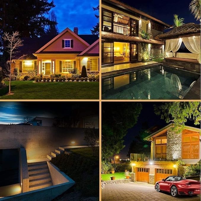 Aootek Solar Outdoor Motion Sensor Lights 2500Lm Solar Panel to 15.3 in² and 3 Modes(Security/Permanent On All Night/Smart Brightness Control) with IP65 Waterproof with Wide Angle(4pack)