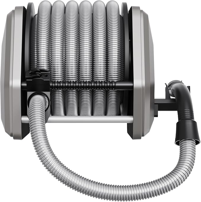 Giraffe Tools Vacuum Hose Extension Reel with 30FT Hose, 1-1/4'' Wall Mount Vacuum Hose Reel, Suitable for Diameter 32mm Wet Dry Vacuums