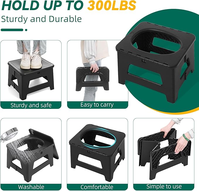 In-car Portable Toilet Collapsible Potty, Emergency Toilet, Temporary Potty For Outdoor Camping, Road Trips, Traffic Jams, Boating And Fishing