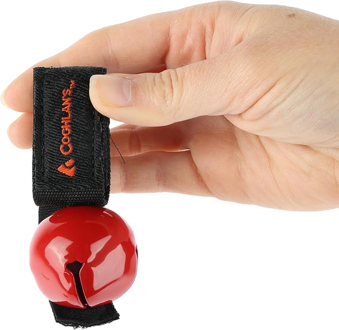 Coghlan's Magnetic Bear Bell with Silencer, Red – Outdoor Safety for Hiking, Camping, and Wildlife Protection – Noise Alert Deterrent for Bears and Other Wildlife