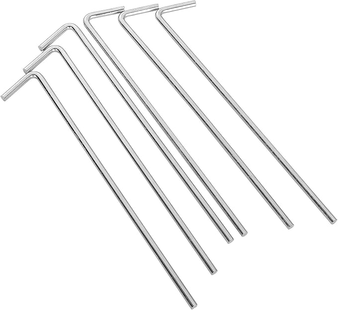 100 Pack Tent Stakes 6-3/4”Galvanized Steel Metal Tent Stakes Pegs, Garden Stakes Edging Fence Hooks Pegs for Camping, Shelters, Tarp, Canopies, Christmas Decoration Stakes