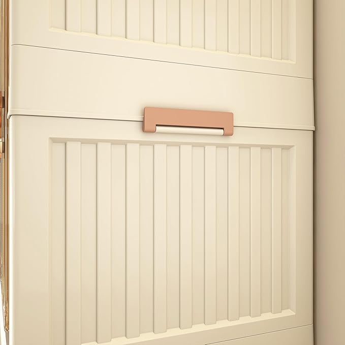 Collapsible Expandable Wardrobe Closet, Multi-Function Plastic Wardrobe,Wardrobes Storage Cabinet (8 Cubes+1 Hanging Rod)