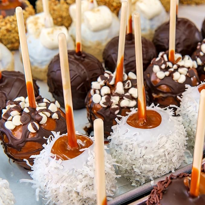 BLUE TOP 200pcs Bamboo 5mm 7in Skewer Sticks, Strong & Durable, Eco-Friendly, Smooth & Safe, Multi-Use