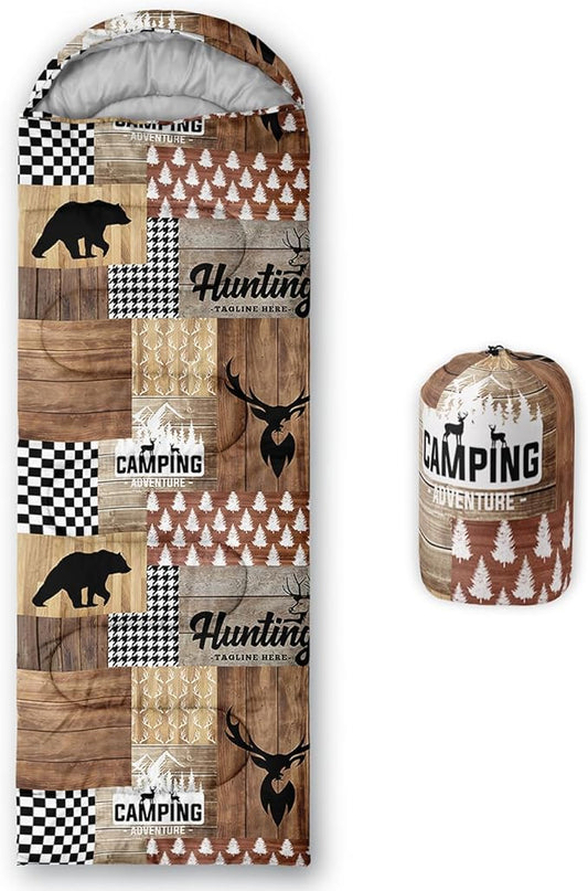 CVHOUSE Camping Sleeping Bags,3 Season Warm & Cool Weather,Lightweight,Waterproof Sleeping Bags for Adults & Kids,Traveling,and Outdoors,Camping Gear Equipment