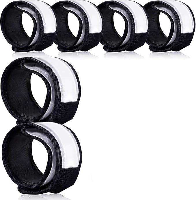 6 PCS LED Reflective Gear, LED Wristbands, LED Light Up Wristbands for Walking, Running, Jogging, Concerts, Sports, Camping, Sporting Events, Party, Rave Accessories