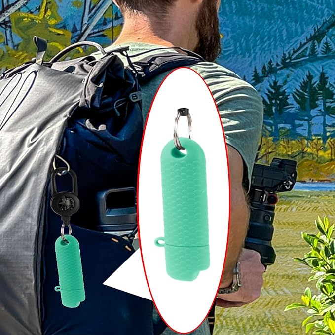 5 Pcs Waterproof Lighter Case Cover Holder for BIC Regular Lighters Sleeve Type J6 Outdoor Survival Multipurpose Seal Lighter Pouchfor Hiking and Camping (Cyan, 5)