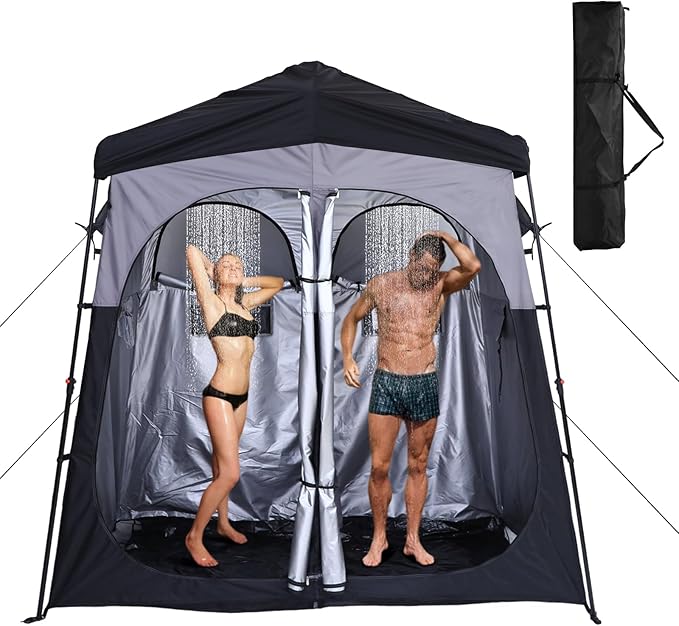 CDEN Camping Shower Tent, Outdoor Shower Enclosure, Camping Shower, Outdoor Bathroom, Pop Up Changing Tent, Oversize