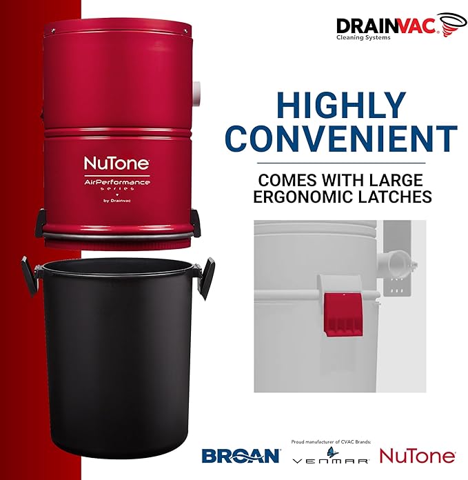 Broan-nutone 550 Air watts Residential Central Vacuum System - Anti-Vibration, Powerful Suction