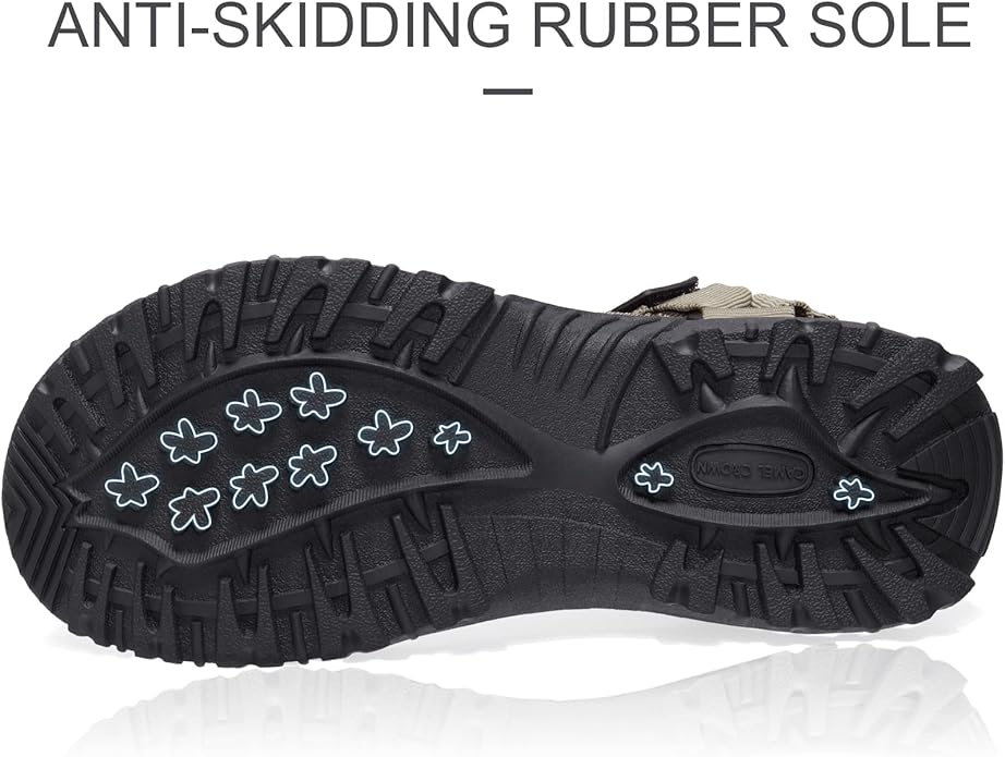 CAMEL CROWN Hiking Sport Sandals for Men Anti-skidding Water Sandals Comfortable Athletic Sandals for Outdoor Wading Beach