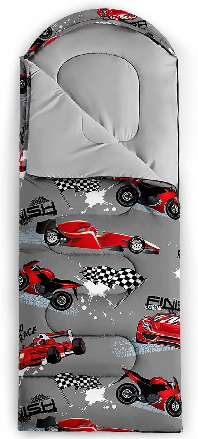 Axolotl Unicorn Sleeping Bag for Kids Boys Girls–Lightweight Warm Cold Weather Sleeping Bags,Waterproof Portable Sleeping Bag with Compression Sack for Camping Backpacking Outdoor Indoor