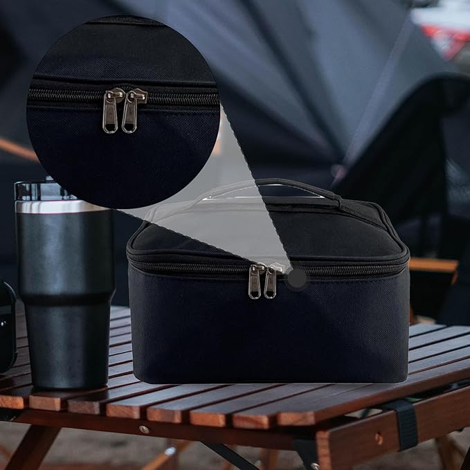 Gas Canister Storage Bag Camping Utensil Bag Pouch Protector Carry Case Tableware Storage Organizer for Picnic Travel Camping