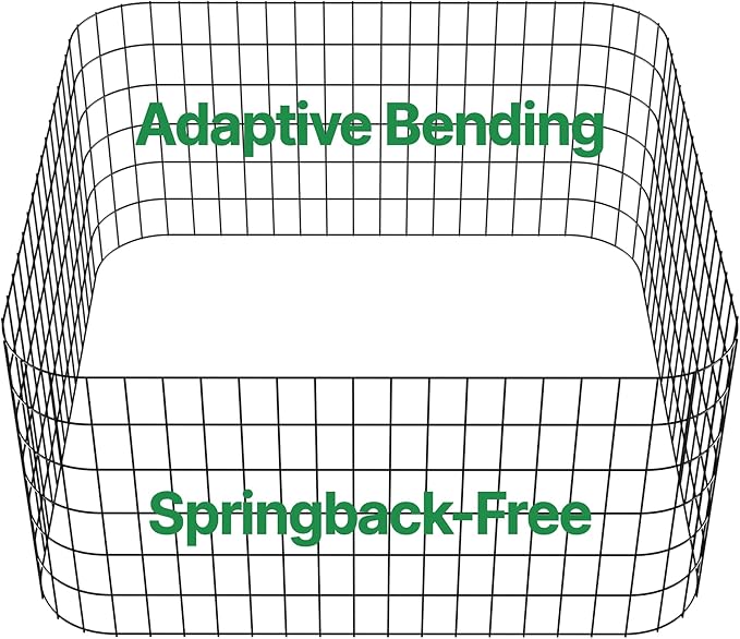 AMAGABELI GARDEN & HOME 24in(H)×50ft(L) Black Adaptive Bending Annealing Wire Mesh Welded Wire Fence for Outdoor Yard Greenhouse Plant Protection Poultry Netting