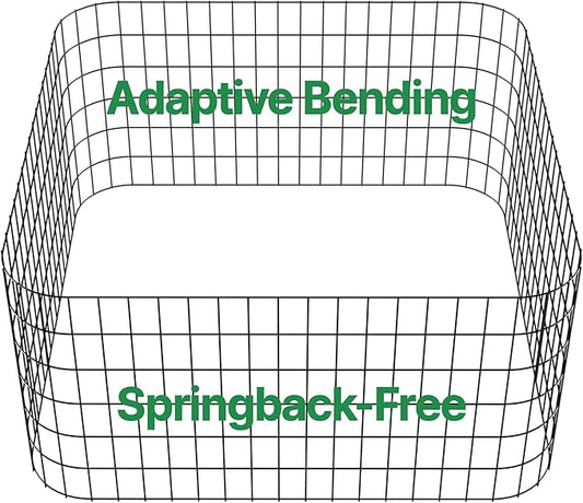 AMAGABELI GARDEN & HOME 24in(H)×50ft(L) Black Adaptive Bending Annealing Wire Mesh Welded Wire Fence for Outdoor Yard Greenhouse Plant Protection Poultry Netting