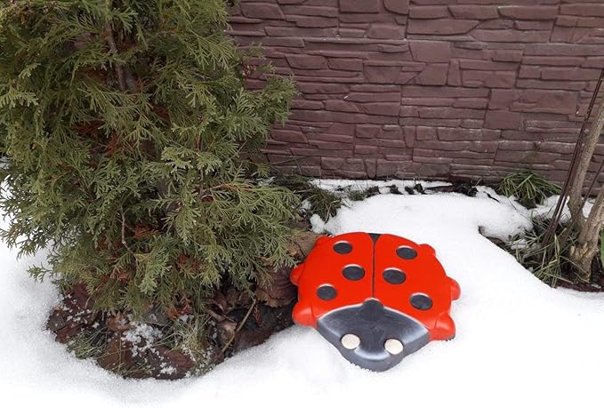 Betonex Ladybug Stepping Stone Mold Concrete Cement Mould ABS Moth Garden Path #S49 (Big 15.55 in)