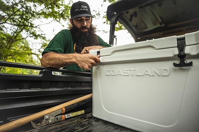 Coastland Delta Series Rotomolded Coolers, Premium Everyday Use Insulated Cooler, Ideal Portable Ice Chest Available in Multiple Capacities & Colors