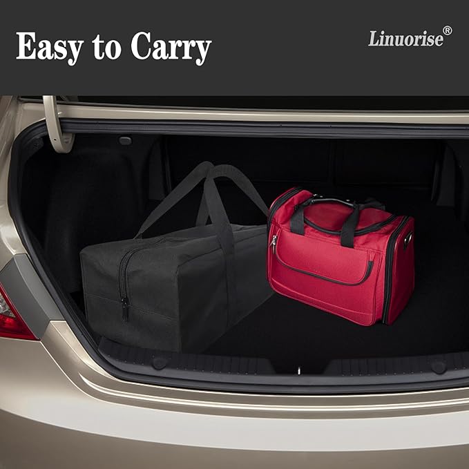 BBQ Tools Storage Bag, Grill Accessory Storage, Grilling Tools Storage, Tools Storage for Grill Utensil,Carry Bag for Outdoor Camping Barbecue, Extra Large Capacity, Can Hold BBQ Tools up to 24"