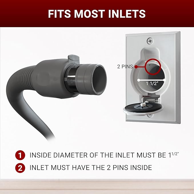 Broan-nutone 550 Air watts Residential Central Vacuum System Premium Electric Tool Set for Cleaning Floors, Carpets - Anti-Vibration, Powerful Suction