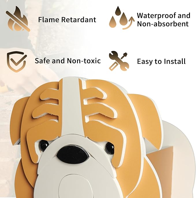 Brown English Bulldog Dog Planter, Pet Shape Garden Pots Plant Pots for Indoor/Outdoor Gardens Decoration, Cute, Surprise Gifts/Souvenirs for Pet Lovers