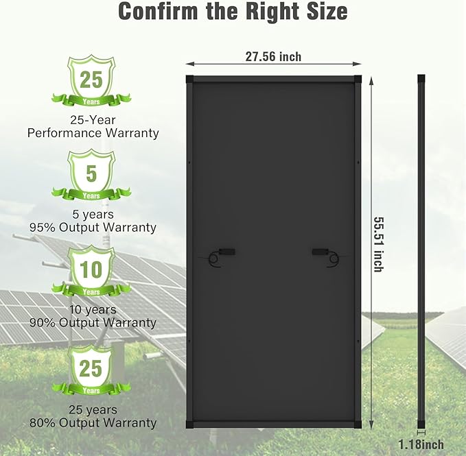1000 Watt Solar Panels (200W 5 Pack) Monocrystalline High-Efficiency 12V Solar Panel for RV Camping Boat Home Farm Marine Battery and Other Off-Grid Applications (1000w, 200w*5)