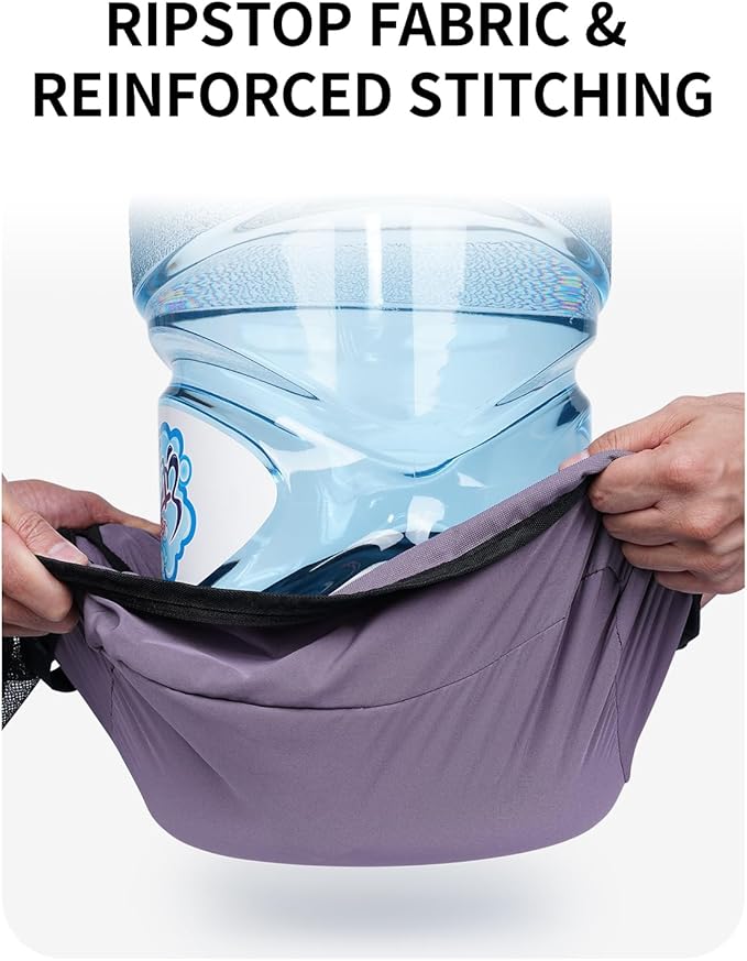 ECOHUB 7 Set Packing Cubes Tear-Resistant Luggage Packing Organizers with Number Icon for Travel Accessories Luggage Suitcase Machine Washable Packing Cubes (Purple)