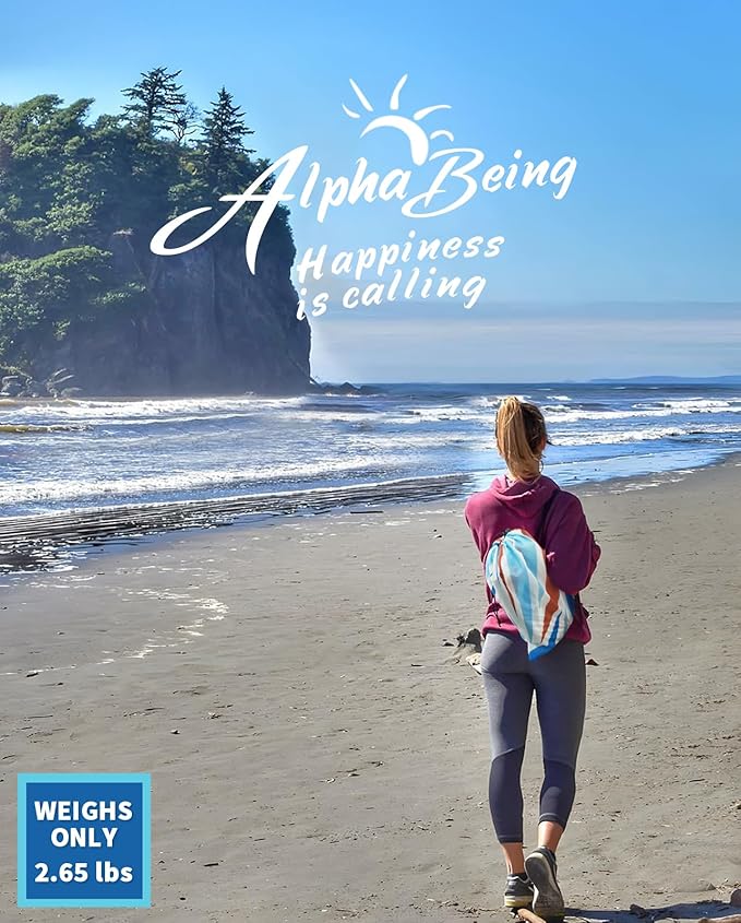 AlphaBeing Inflatable Lounger Beach Chair Accessories, Air Sofa Hammock Inflatable Couch for Camping Backyard Lakeside with Compression Sacks, Ideal Outdoor Gifts for Adults