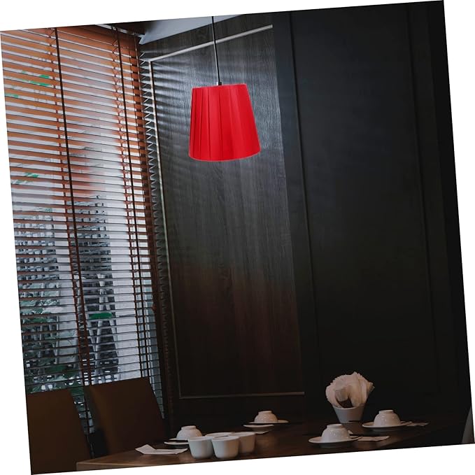 1pc Decorative Cloth Lampshade Clip Bulb Light Cover for Home Decor Elegant and Accessory for Chandelier Table Floor and Wall Lamps Wine Design