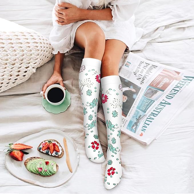 6 Pack Copper Compression Socks for Women and Men Circulation-Best Support for Medical, Running,Nursing,Athletic