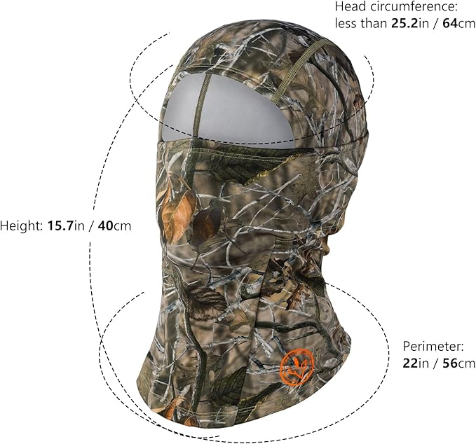 BASSDASH Winter Balaclava Fleece Ski Mask Ninja Hood Neck Warmer Fishing Hunting