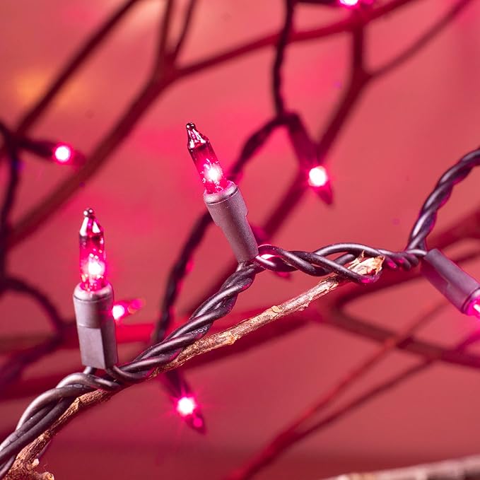 Halloween Decorations Purple String Lights, 21FT Halloween String Lights of Mini Lights, 100 Count Purple Lights Indoor Plug in Outdoor Tree Decorations Party Yard Décor