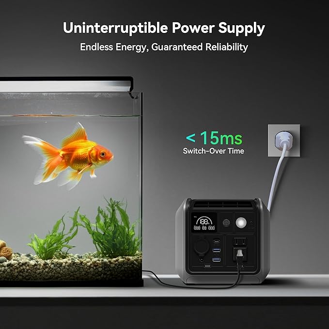 Dabbsson 600L Portable Power Station,768Wh 600W Solar Generator,Up to 900W AC Output,1.5X Extended Runtime,Recharge 100% in 1.6 Hrs,Semi-Solid LiFePO4,EPS,100W USB-C,for Camping RV Home