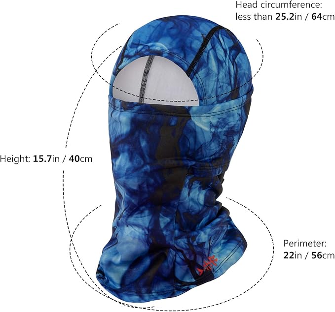 BASSDASH Winter Balaclava Fleece Ski Mask Ninja Hood Neck Warmer Fishing Hunting